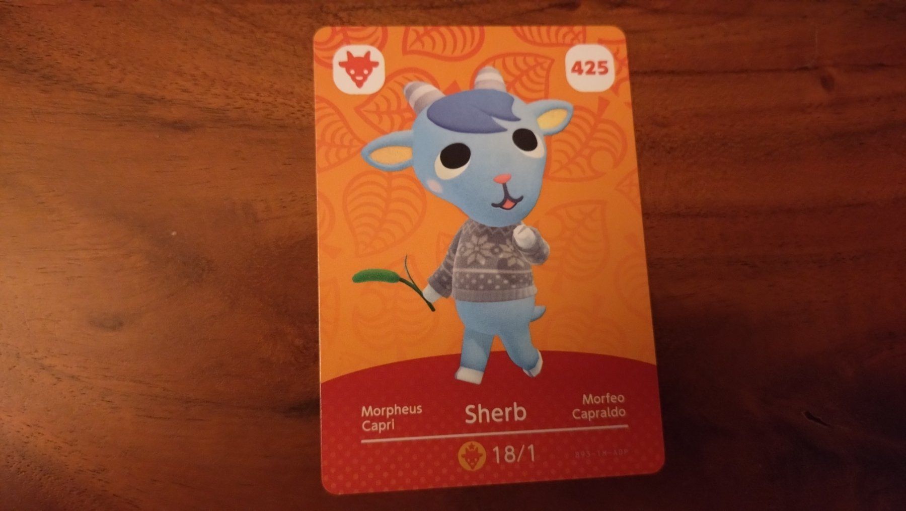 Animal Crossing amiibo Karte, Sherb / Morpheus EU Nr. 425 (Neu (gemäss ...