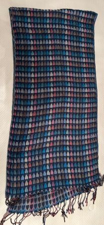 Schal, leicht, reliefartig, 190 x 45 cm