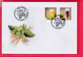 2019, FDC, SONDERMARKEN BIERBRAUKUNST, 5.9.2019
