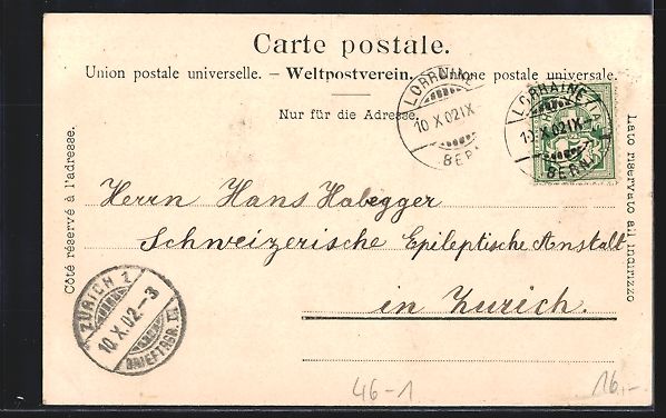 Ansichtskarten: Bern, Kirchenfeldbrücke mit Nationalmus – Gebraucht aus Berlin von bartko-reher 1