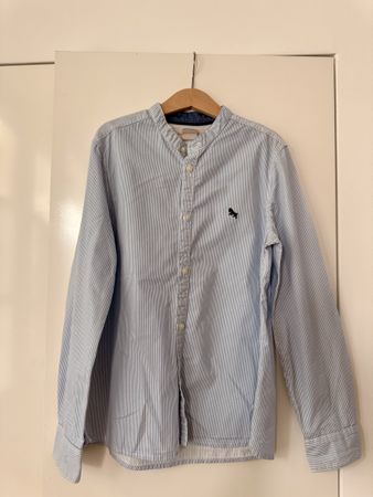 L.O.G.G H&M Chemise Garçon Rayée Bleu Clair 10 Ans
