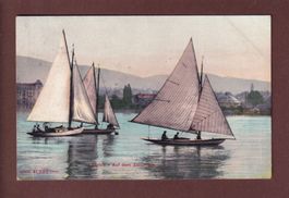 ZÜRICH - Segelschiffe - 1907 // Eckbug //