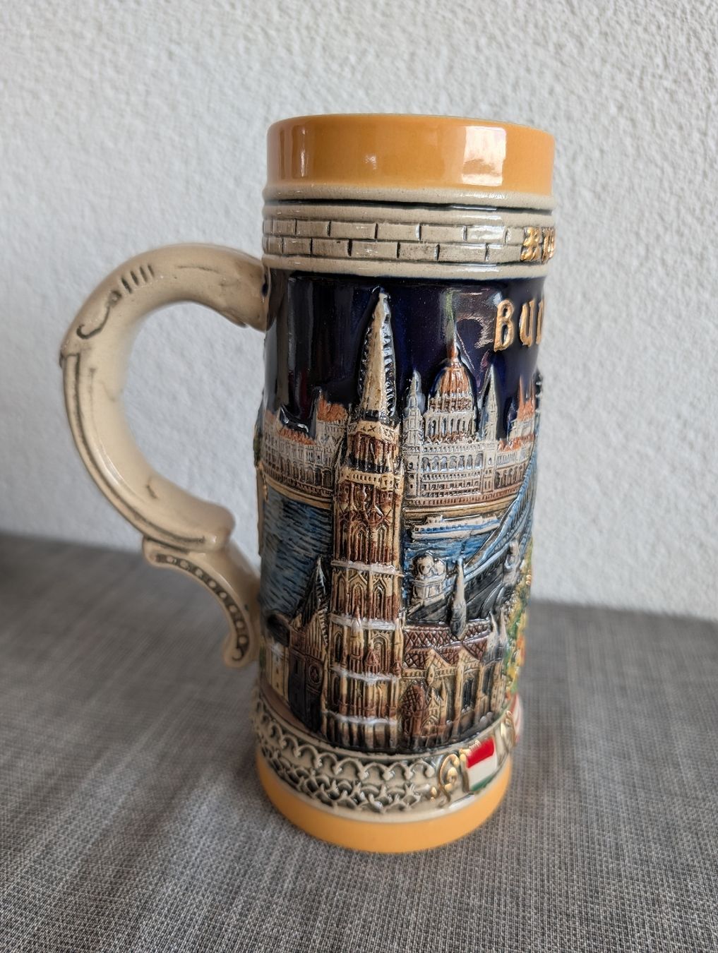 Bicchieri: Budapest Bierkrug  Handbemalt – Usato da Bern venduto da ari_66yc 2