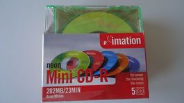 CD-R Mini 5 Stück, Neu und Originalverpackt
