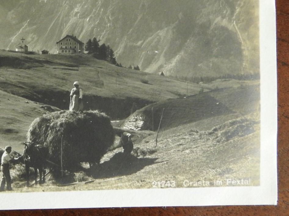Cartoline postali: Postkarte Crasta im Fextal – Usato da Stetten AG venduto da Brissago25 1