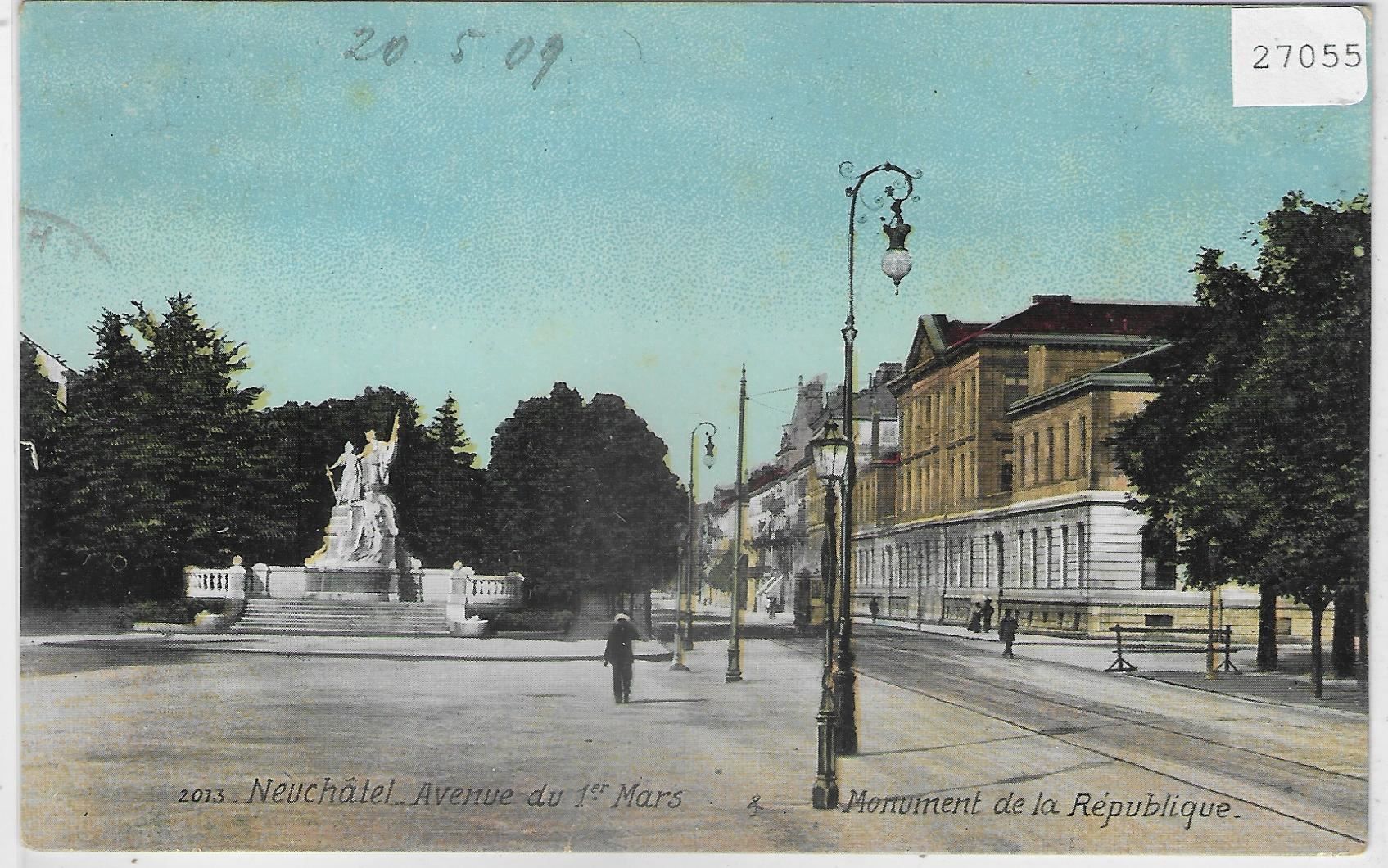 Ansichtskarten: Neuchatel - Avenue du Premier Mars – Gebraucht aus Ettingen von Kartenplanet