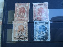 alte Marke Benadir (Italien), Überdruck Eritrea