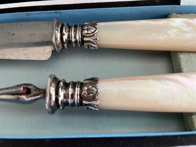 Bestecksets: Antikes Besteck, Griff aus Perlmutt, Paris – Gebraucht aus Muri b. Bern von Elfe57 1