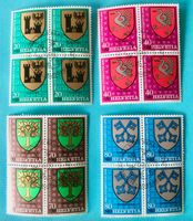 Viererblock Nr.J265-J268 ET Stempelt Bern 1978 Gemeindewapp