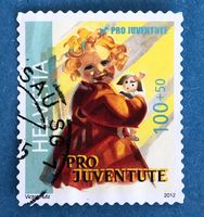 Nr.J 407A  GESTEMPELT Blondes Mädchen 2012   