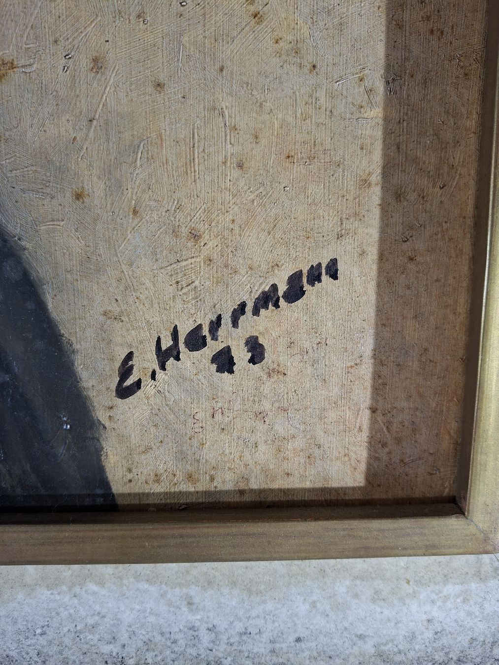 Dipinti: Öl auf Pavadex. Portrait. Maler E. Herrmann 73 – Usato da Grindelwald venduto da carro5 1