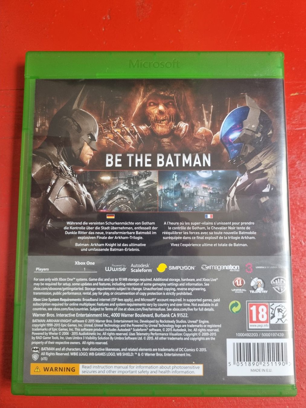 Microsoft Giochi: Batman Arkham Knight Xbox One – Usato da Pollegio venduto da Isaaaa96 1