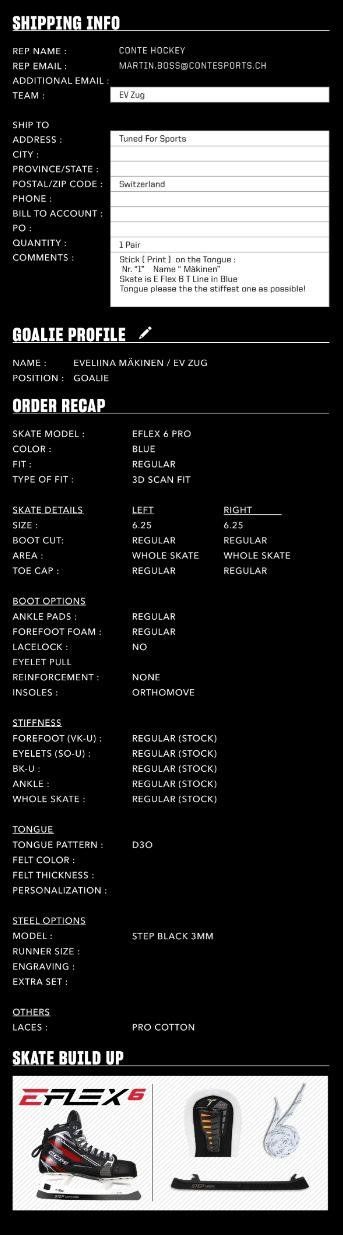 Ccm Pattini da ghiaccio: CCM EFLEX 6 PRO Goalie Skate – Nuovo e nell'imballaggio originale da Cham venduto da Fabendin01 2