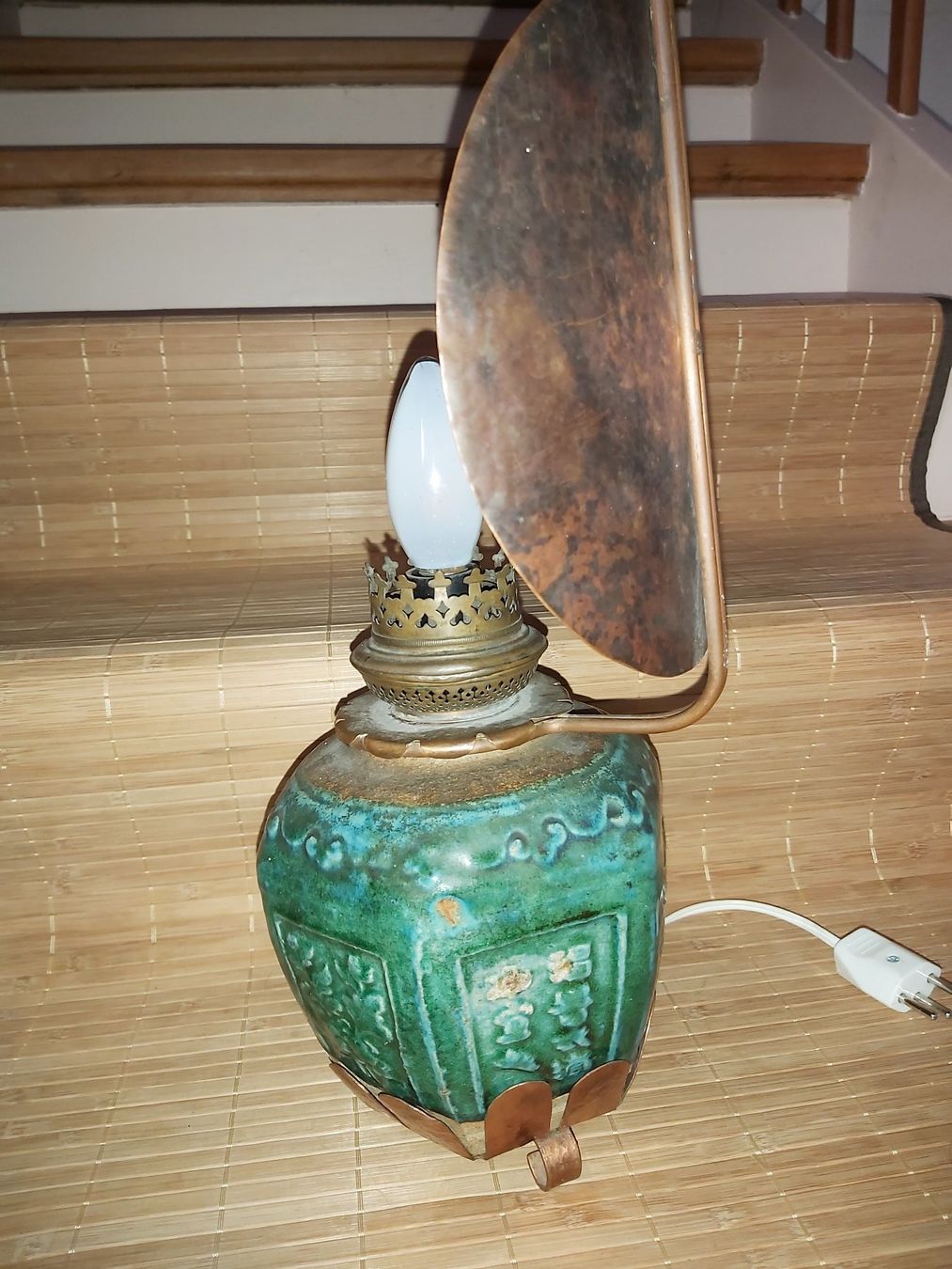 Lampen: Lampe, asiatisch, antik, türkis – Gebraucht aus Winterthur von Goldpipau 6