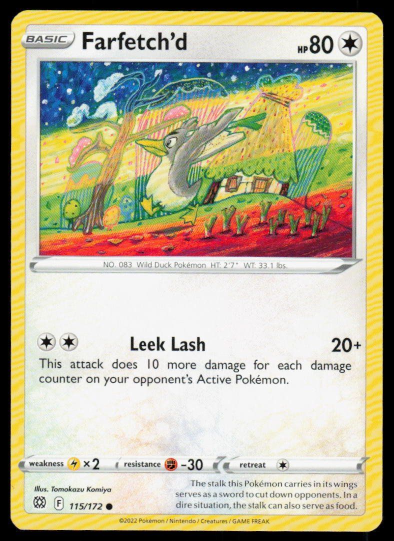 Pokémon Sammelbilder & Trading cards: Pokemon Farfetch'd 115/172 – Gebraucht aus Herisau von Pokemon2025