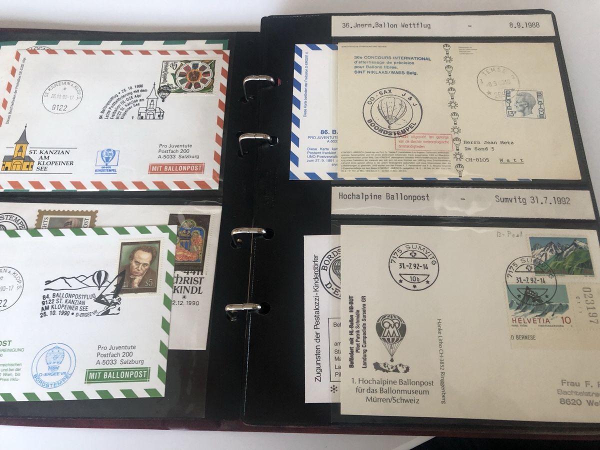 Tutti i francobolli: Sammlung BALLONBRIEFE 110 Stück – Usato da Lufingen venduto da Rac0 1