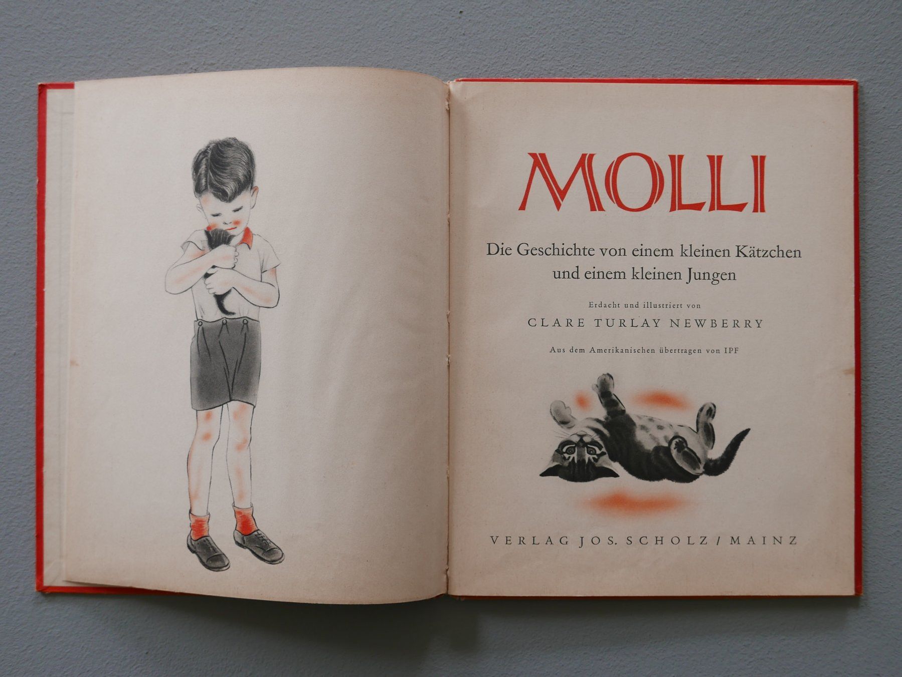 Libri: ANTIKES KINDERBUCH MOLLI KATZENGESCHICHTE – Usato da Balgach venduto da Zwischenraum 3