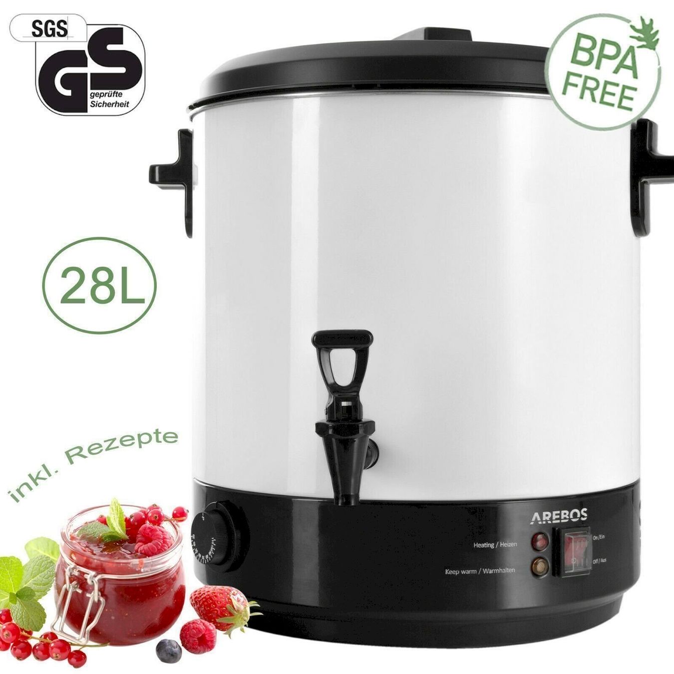 Appareils de cuisine: Arebos Einkochautomat Einkochtopf 2500W – Neuf avec emballage d'origine à Bottighofen par zaap