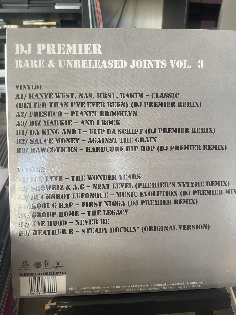 Dischi in vinile: Dj Premier / Rare & Unreleased Vol 3 – Nuovo (secondo la descrizione) da Dagmersellen venduto da stonefinger 1