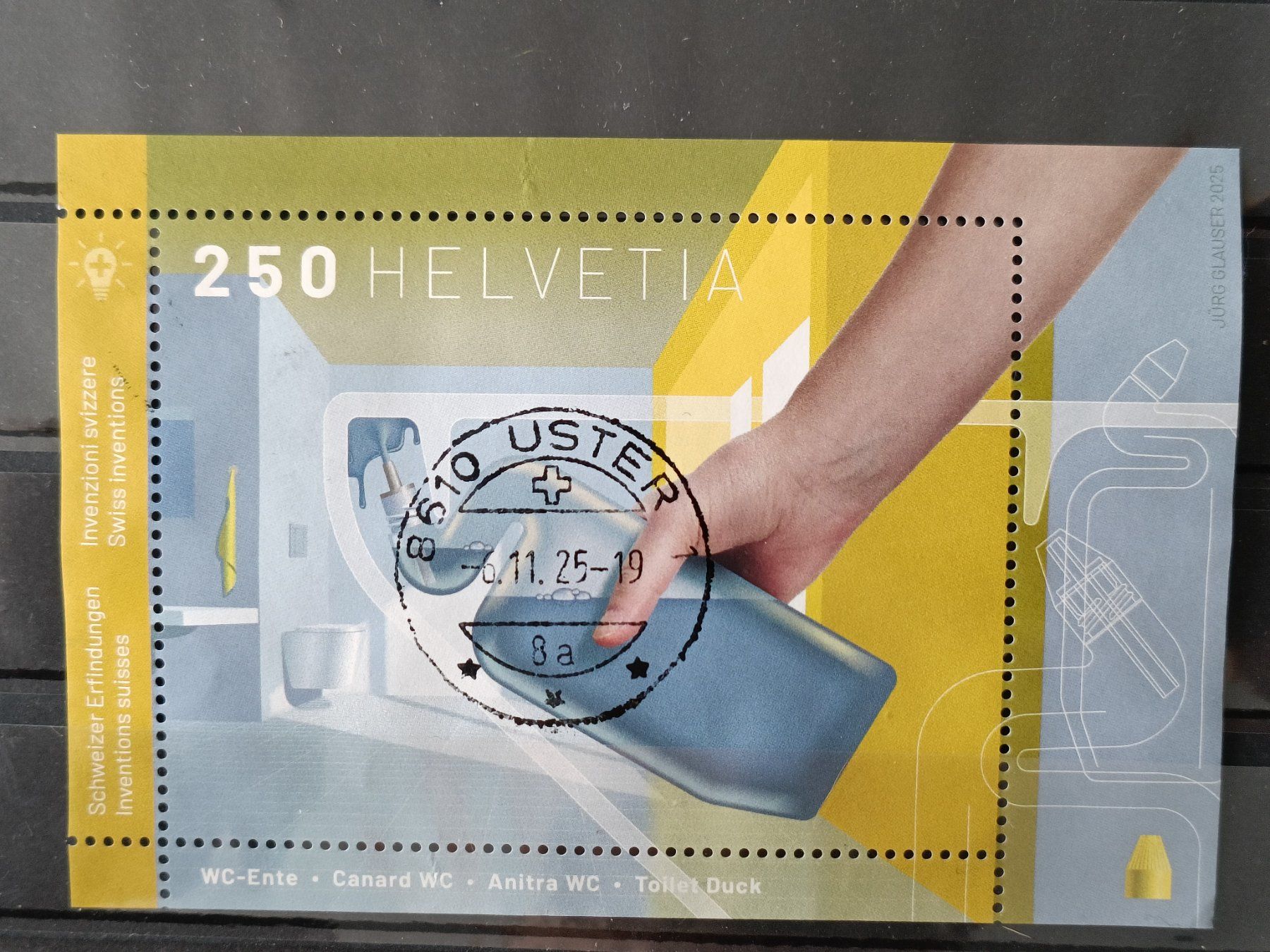 Alle Briefmarken: 2025 WC Ente Vollstempel – Gebraucht aus Dübendorf von goeggi79