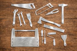 Stanzschablonen-Set Handwerker, Werkzeug, Tools NEU