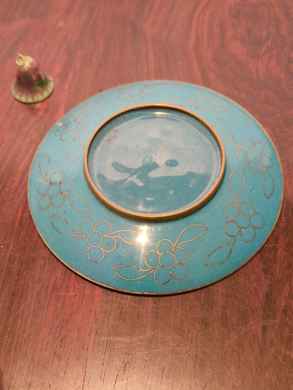 Piatti: Cloisonne Glocke Teller Vintage Messing Emaille Blume – Usato da stettlen venduto da VintageBern_ch 7