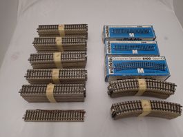 Märklin 101 Stück Gleisstücke, Konvolut HO, 5106 & 5100