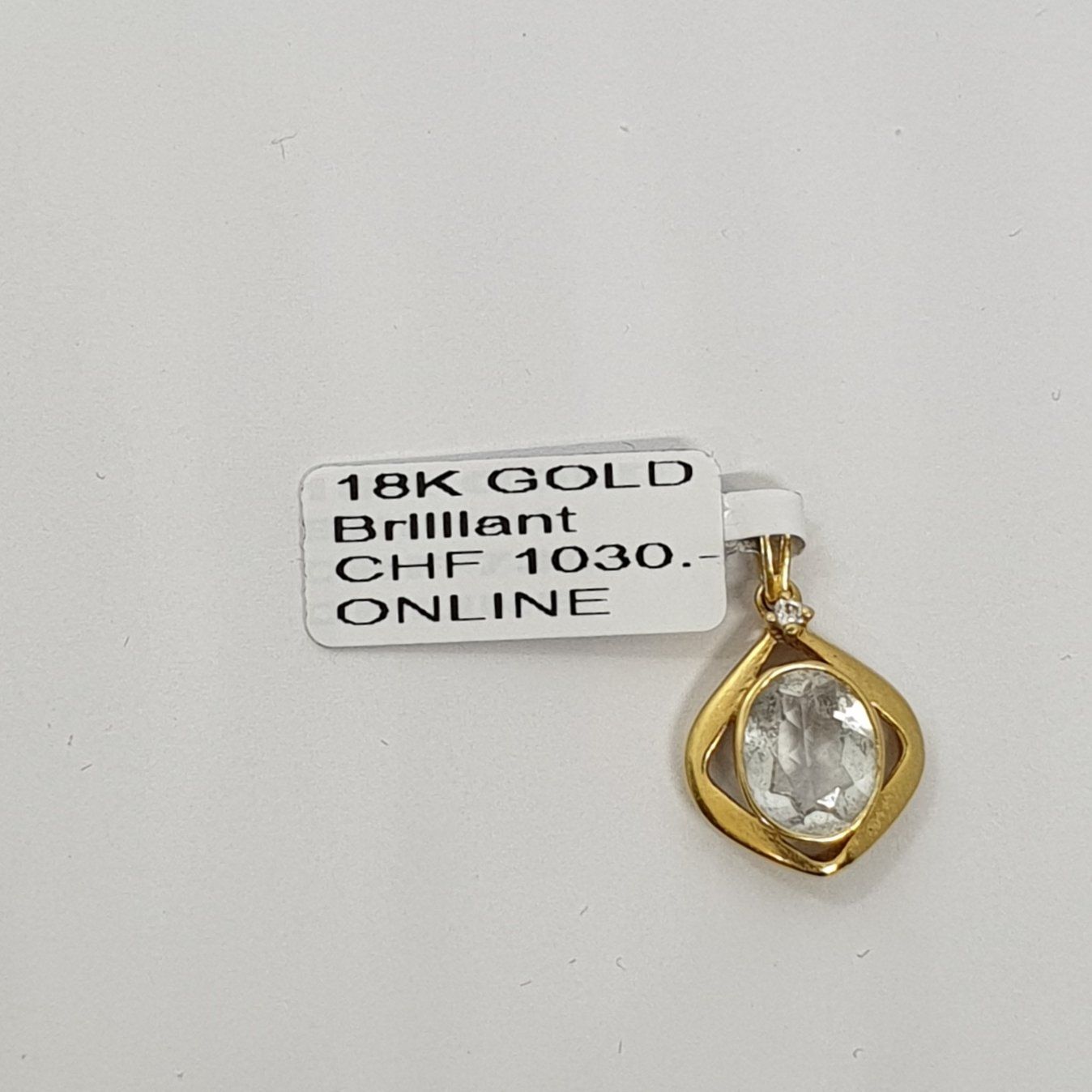 Anhänger: Echt 18K Gold - Diamant Anhänger – Gebraucht aus Luzern von Luzern-Goldhaus 1