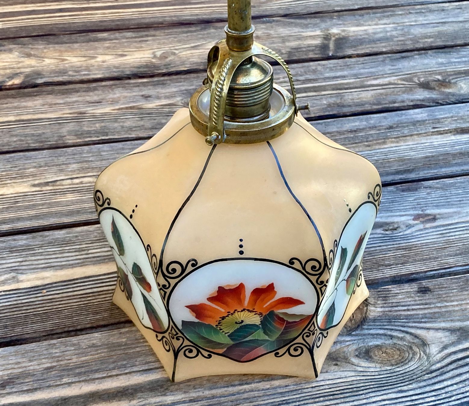 Lampade: antike Originale Jugendstil Hängelampe – Usato da Lüchingen venduto da Eeizo 3