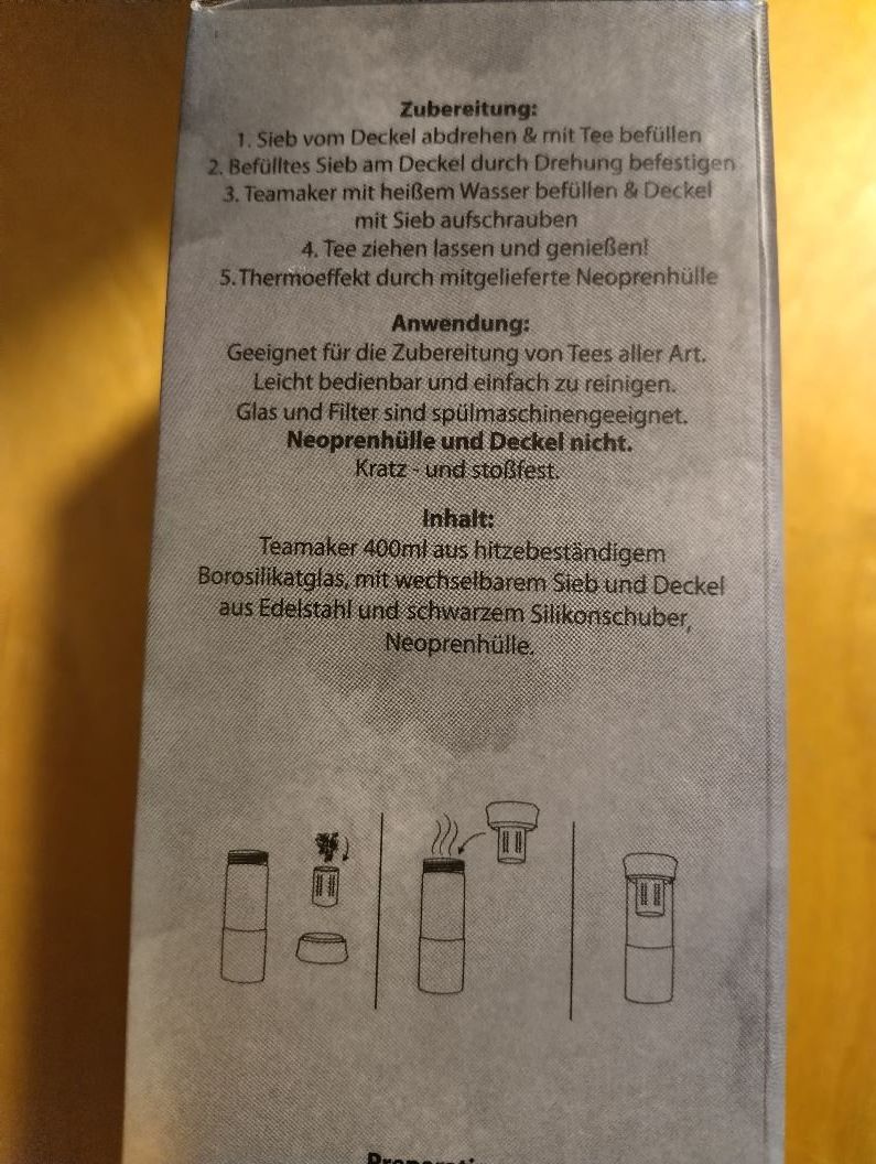 Borracce & Thermos: TEA MAKER - 400ml - CREANO - GANZ NEU! – Nuovo e nell'imballaggio originale da Möhlin venduto da saga02 1