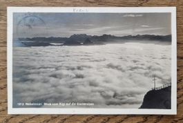 Nebelmeer, Rigi 1923, Poststempel Rigi-Kulm