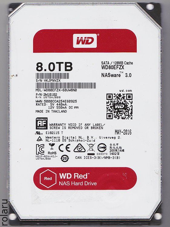 Western Digital Disques durs: 8.0TB WD80EFZX - NAS HD – D'occasion à Baden par Rolaru