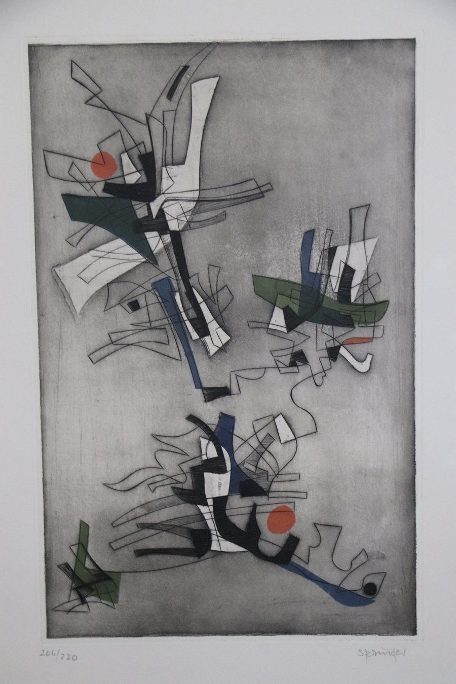 Dipinti: Ferdinand Springer1907/08-1998, Radierung, handsigniert – Usato da Zug venduto da Kunst-Fundgrube 1