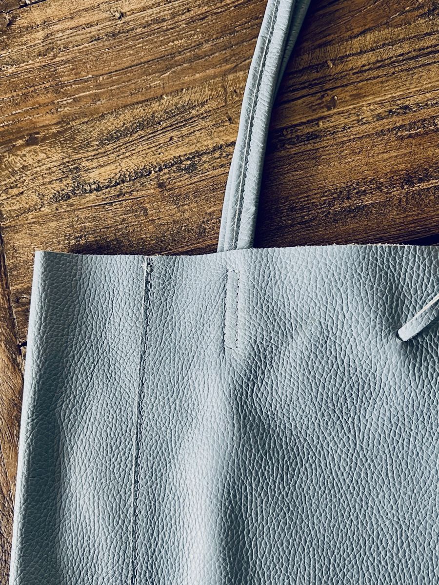 Taschen für Damen: Tasche hellblau, Leder-Shopper  – Neu (gemäss Beschreibung) aus Lausen von Mysli1 3