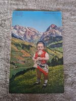 Antike Ansichtskarte Toggenburg Kind in Tracht