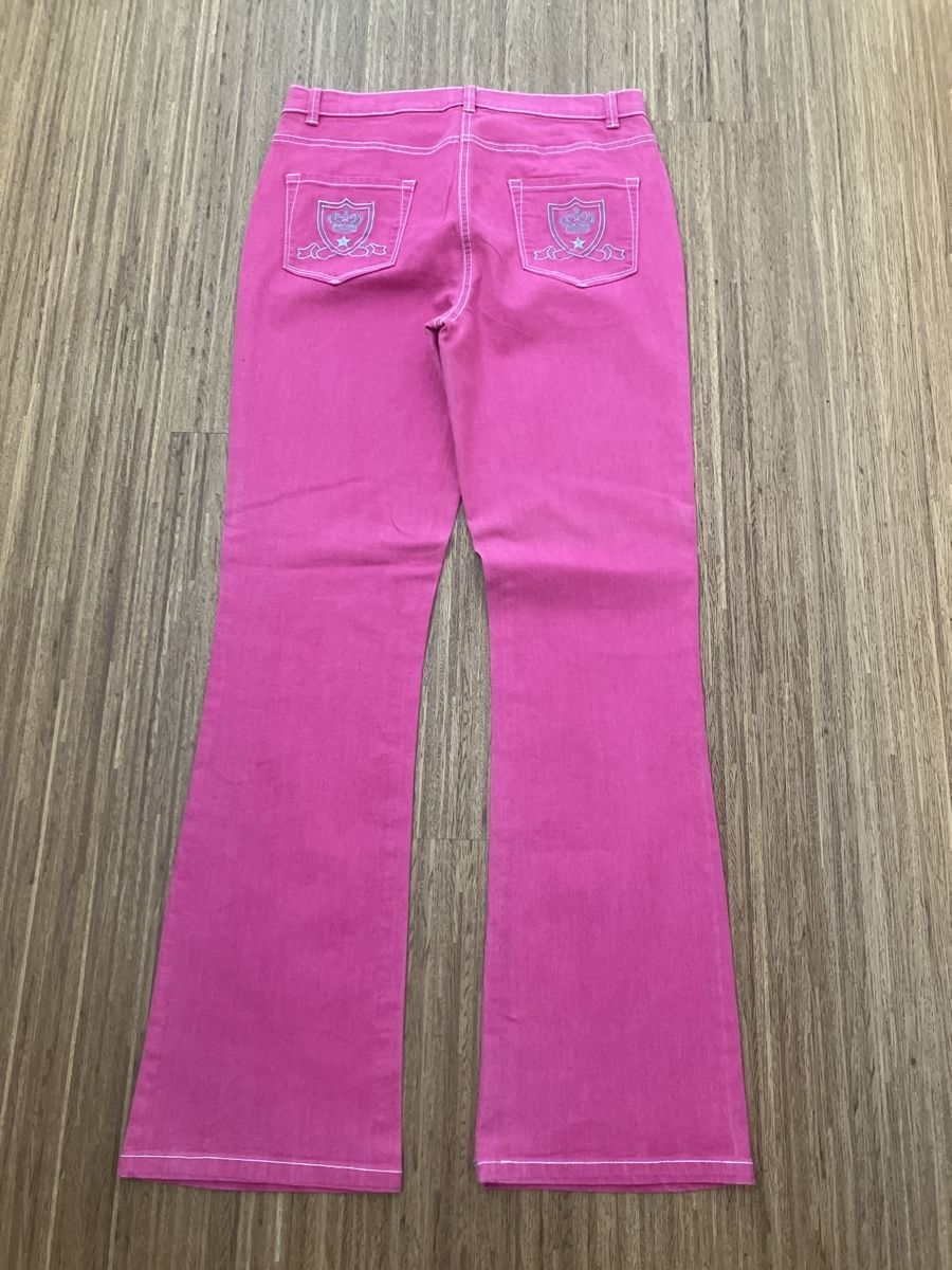 Jeans: Pinke Jeans Hose Grösse 38 Schlaghose – Usato da Ruggell venduto da VegasGirl 1