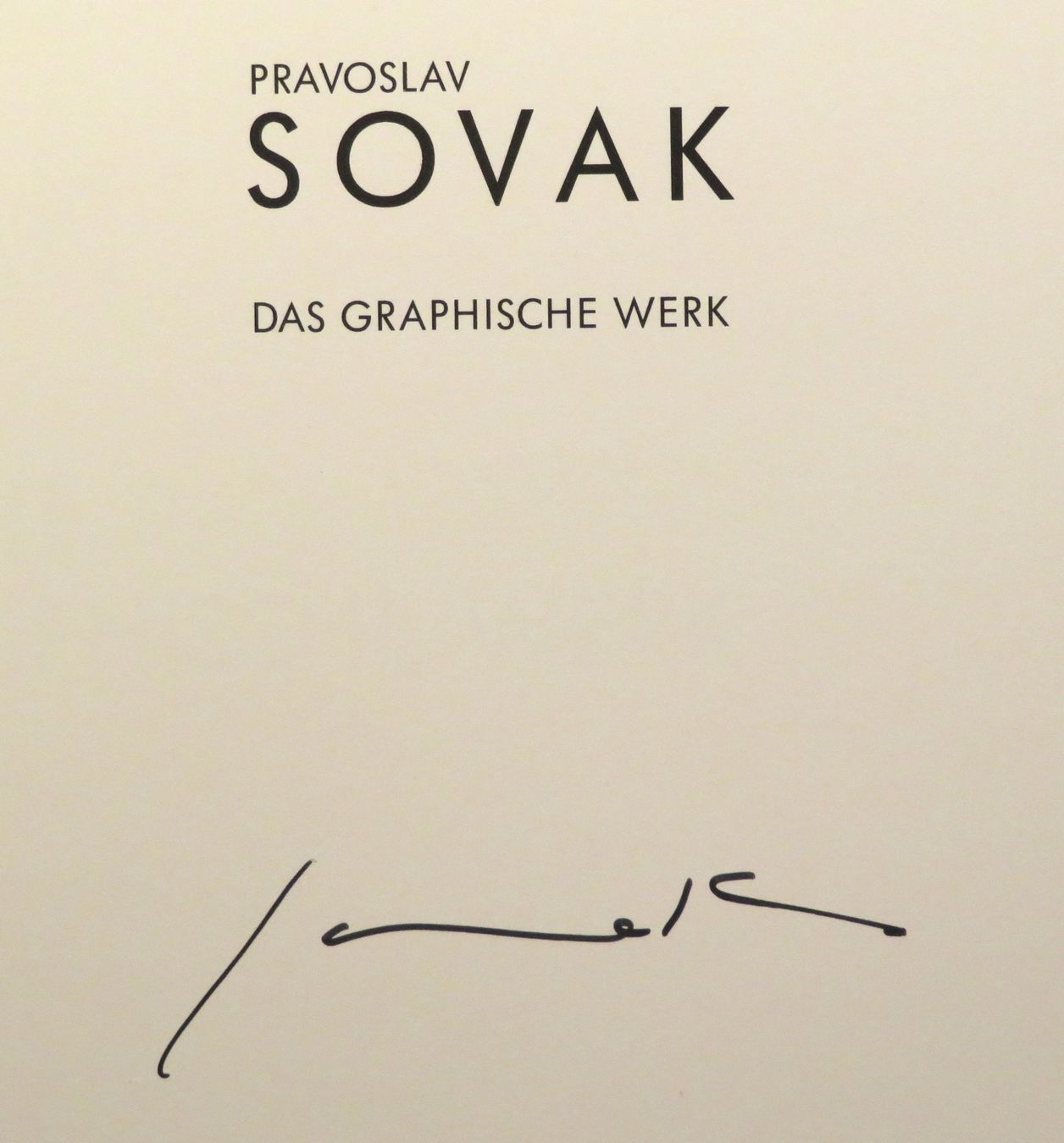 Bücher: Pravoslav SOVAK - das graphische Werk - Radierungen, 1994 – Gebraucht aus Oberriet SG von ganesh435
