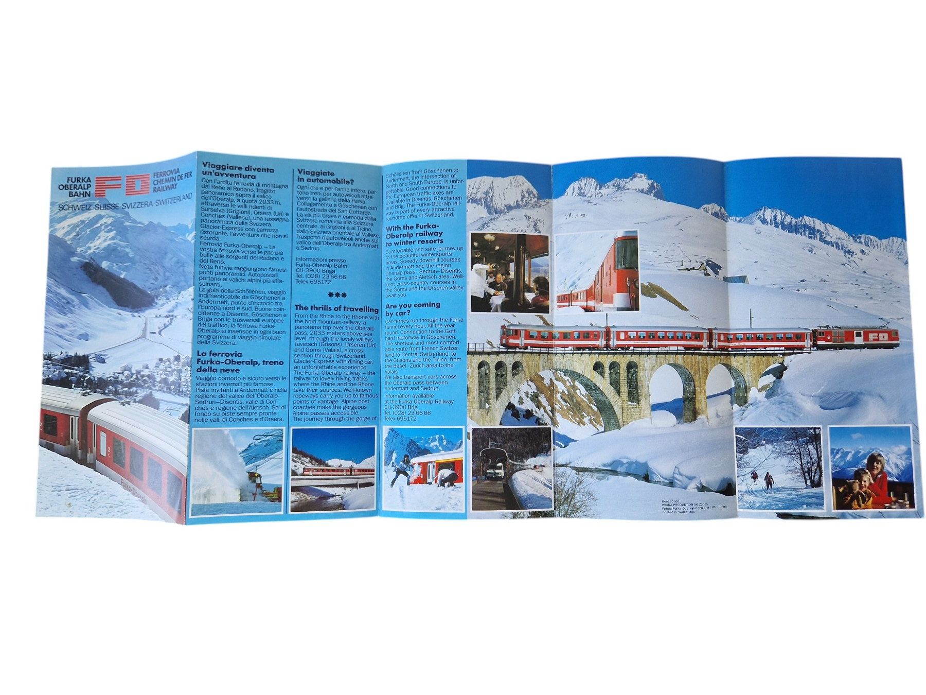 Documenti: Broschüre Furka Oberalp Bahn – Usato da Mörschwil venduto da aik_x8mc 2