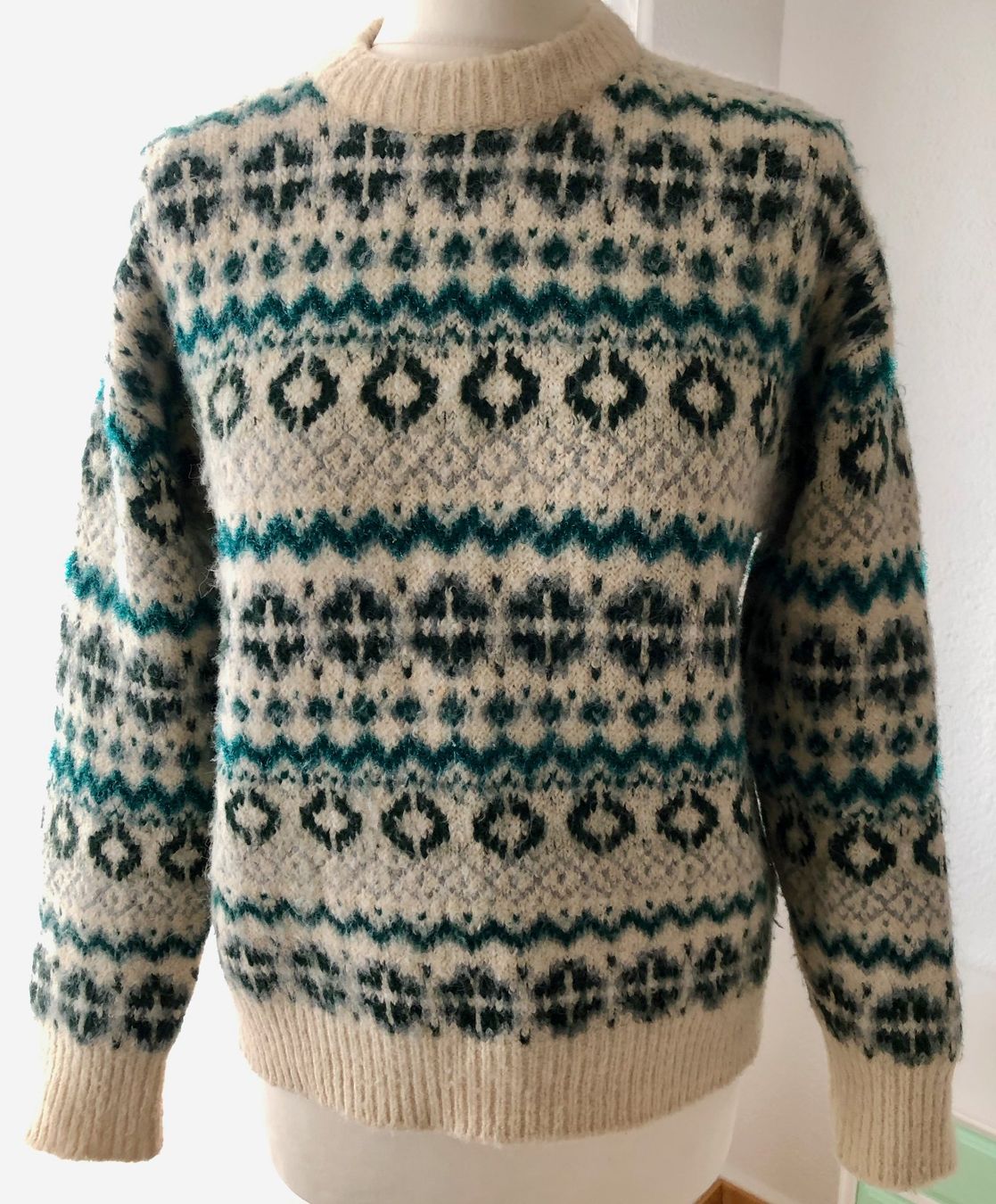 Oysho Maglioni & Felpe: Oysho Norwegerpulli, Pullover, Pulli, warm, S 36, beige grün – Usato da Zürich venduto da DepotCharity