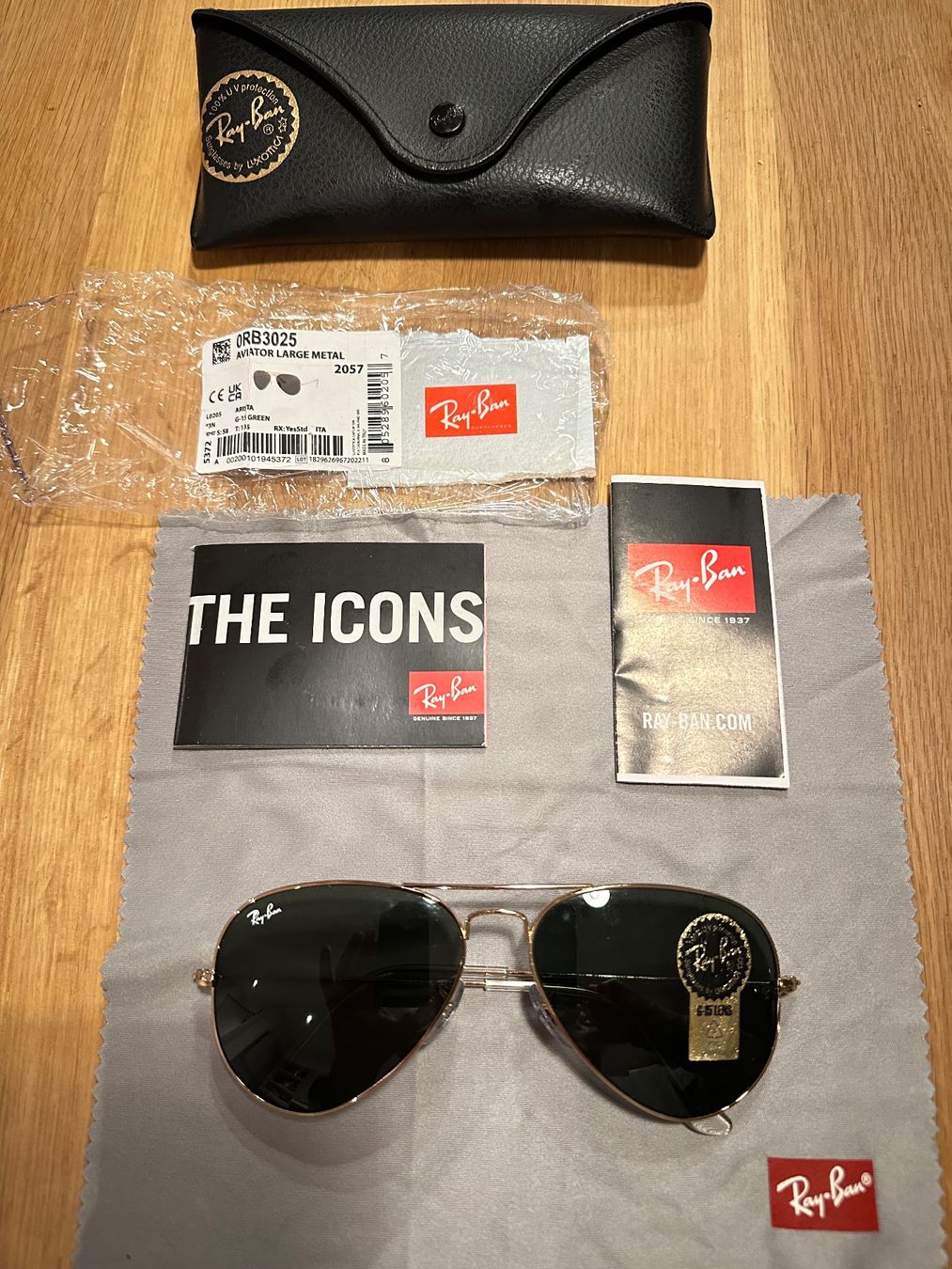 Ray-Ban Brillen & Gläser: Rayban Aviator RB3025 new – Neu und originalverpackt aus Lamone von matteovanoli