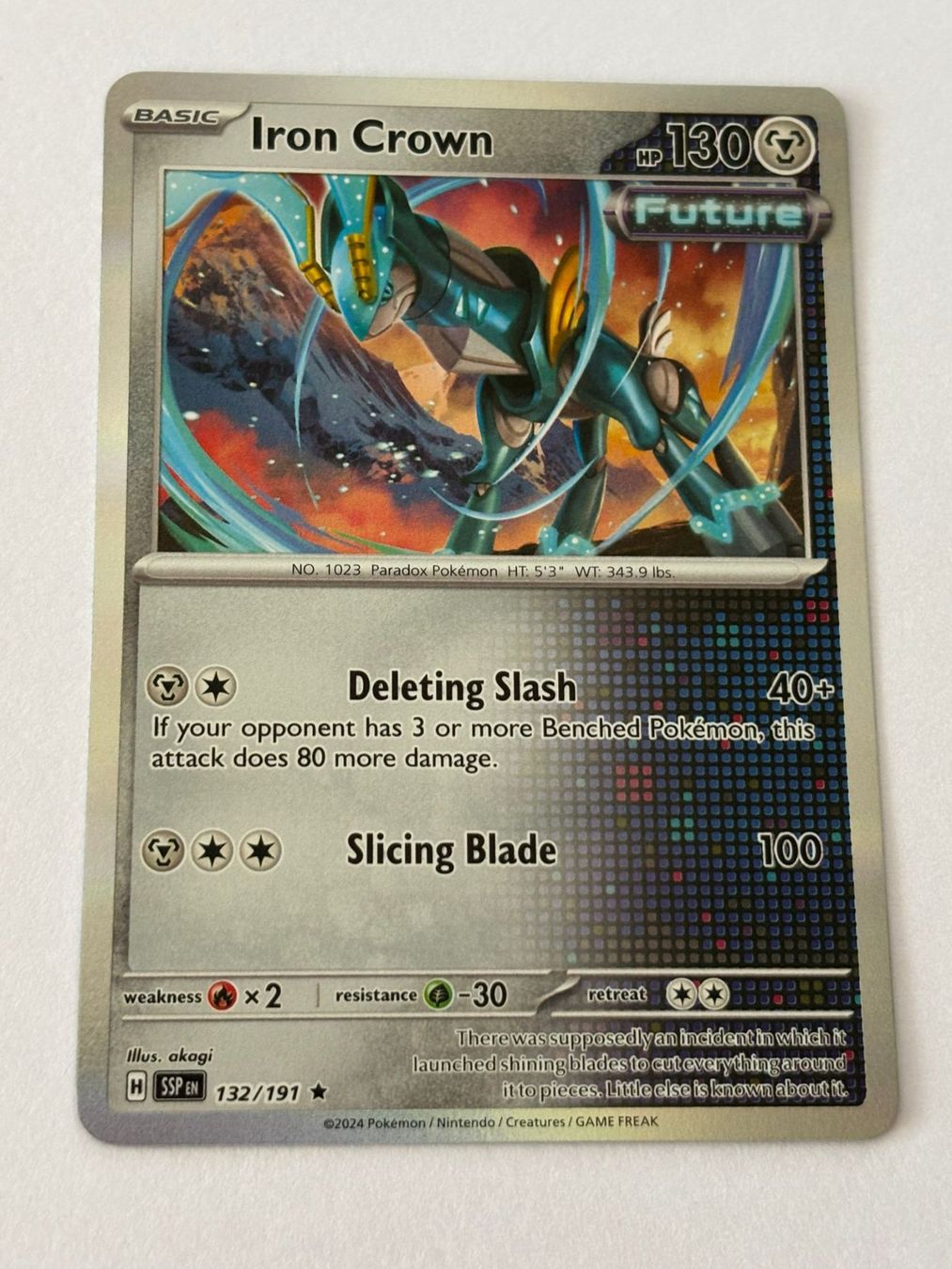 Pokémon Carte collezionabili: Pokemon-Karte Iron Crown 132/191 – Usato da Herisau venduto da Seyashop1