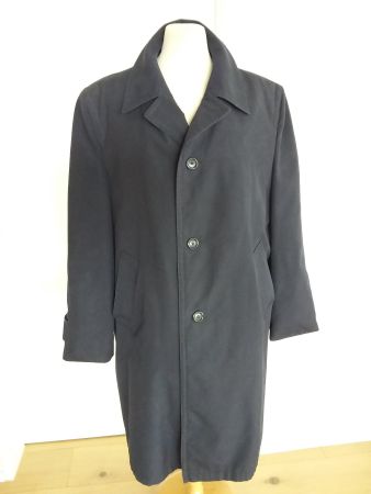 Herren Mantel, gefüttert, Gr 52 dunkelblau