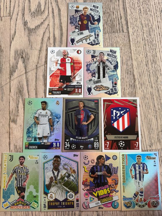Topps Carte collezionabili: Cartes de foot topps match attack 23/24 et 24/25 – Nuovo (secondo la descrizione) da La tour de peilz venduto da Fifi37