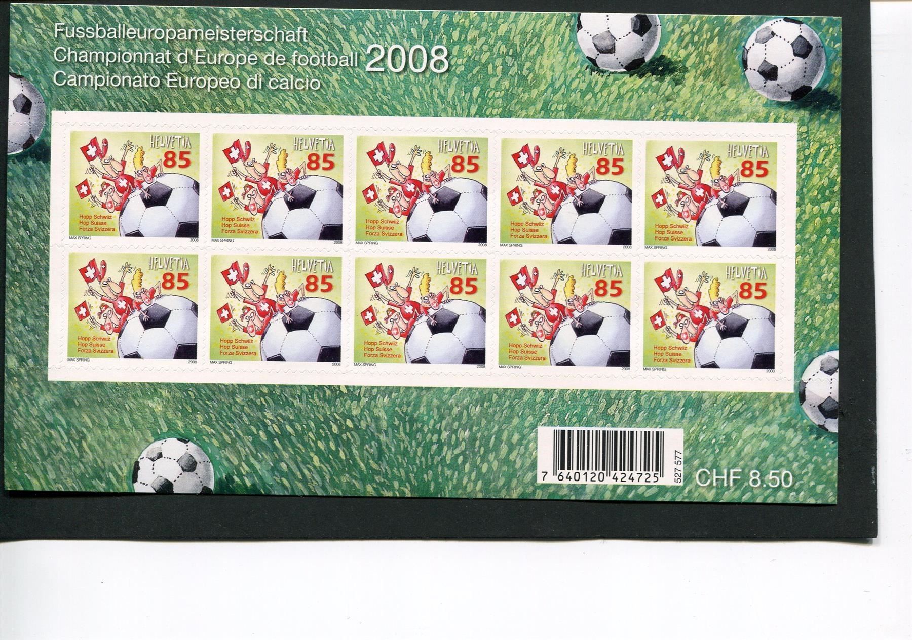 Tutti i francobolli: 2008 Hopp Schwiiz Kleinbogen postfrisch – Nuovo (secondo la descrizione) da Winterthur venduto da Kyoung