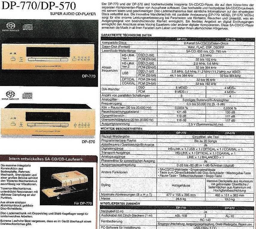 Accuphase Audio- & Mediensysteme: High End SACD/CD/DAC Player Accuphase DP-570 – Gebraucht aus Wil SG von Solpol 5