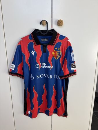 Original Matchworn B. Fink FC Basel Trikot 2024/2025