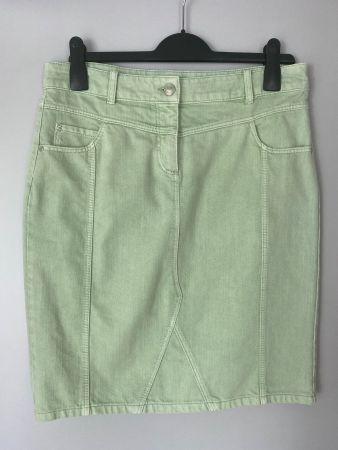 Sommerlicher Jeansrock in Mintgrün, Grösse 40 C&A
