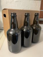 Flasche 75 cl braun neu verpackt