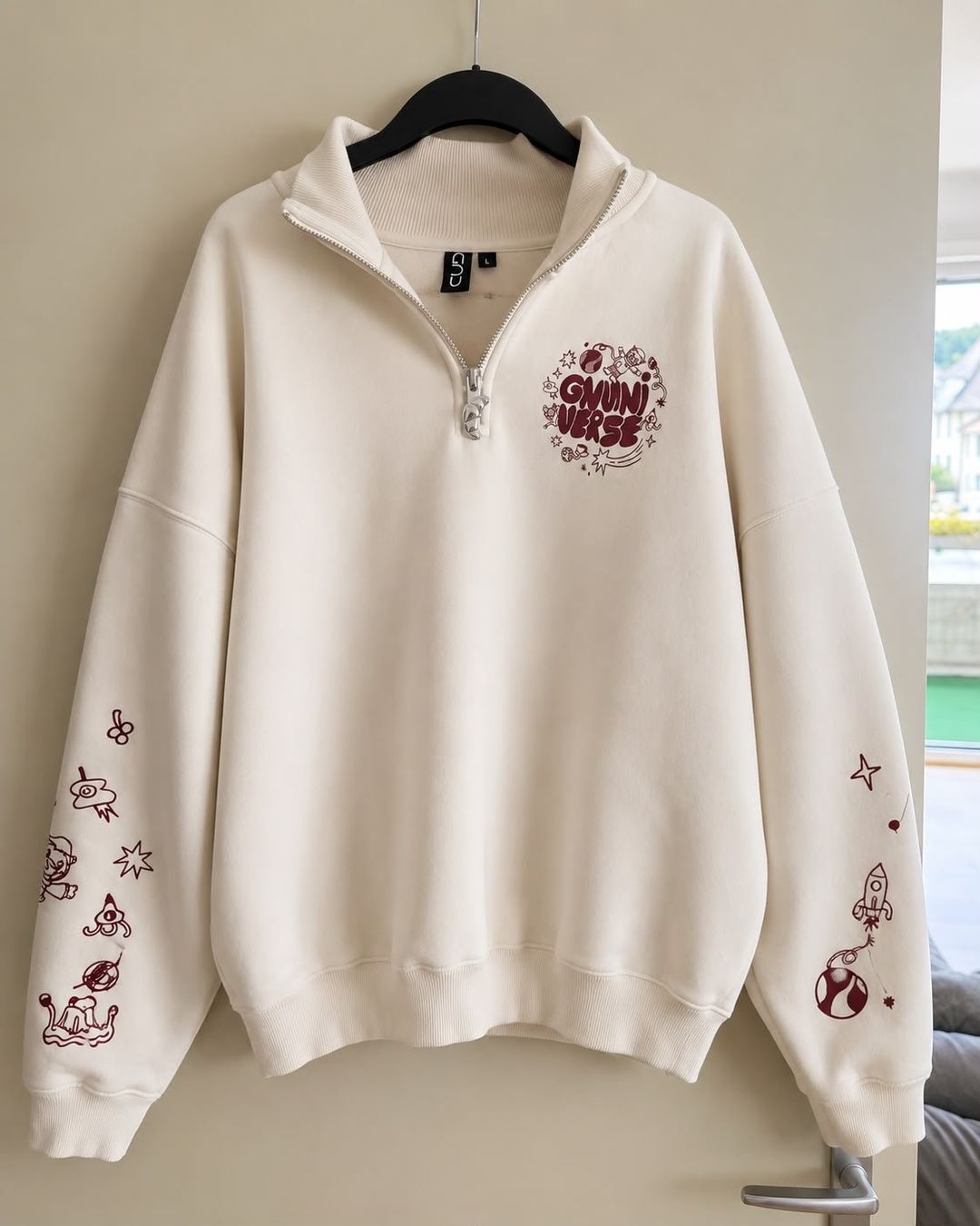 Pullover & Sweatshirts: Gnuniverse Half Zip beige Grösse L Pullover. Von Gnu! – Neu (gemäss Beschreibung) aus Zofingen von stabidem