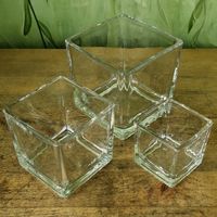 Quadratische Teelicht Kerzenhalter